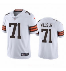 Cleveland Browns 71 Jedrick Wills Men Nike White 2020 NFL Draft Vapor Limited Jersey