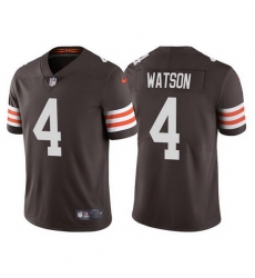Men Cleveland Browns 4 Deshaun Watson Brown Vapor Untouchable Limited Stitched jersey