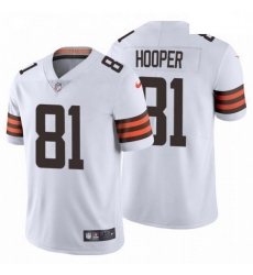 Men Cleveland Browns 81 Austin Hooper 2020 NFL Stitched Vapor Limited White Nike Jersey