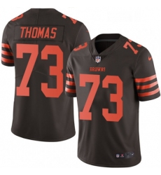 Mens Nike Cleveland Browns 73 Joe Thomas Limited Brown Rush Vapor Untouchable NFL Jersey