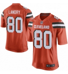 Mens Nike Cleveland Browns 80 Jarvis Landry Game Orange Alternate NFL Jersey
