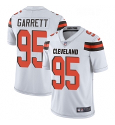 Mens Nike Cleveland Browns 95 Myles Garrett White Vapor Untouchable Limited Player NFL Jersey