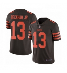 Mens Odell Beckham Jr Limited Brown Nike Jersey NFL Cleveland Browns 13 Rush Vapor Untouchable