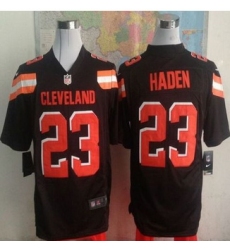 New Cleveland Browns #23 Joe Haden Brown Team Color Men Stitched NFL Game Jersey