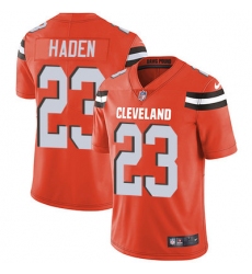Nike Browns #23 Joe Haden Orange Alternate Mens Stitched NFL Vapor Untouchable Limited Jersey