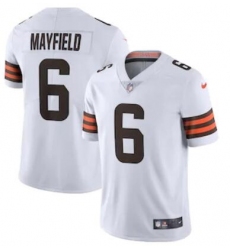 Nike Browns 6 Baker Mayfield White 2020 New Vapor Untouchable Limited Jersey