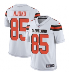 Nike Browns #85 David Njoku White Mens Stitched NFL Vapor Untouchable Limited Jersey