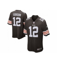 Nike Cleveland Browns 12 Josh Gordon brown game NFL Jersey