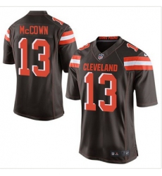 Nike Cleveland Browns #13 Josh McCown Brown Team Color Mens Stitched NFL New Elite Jersey