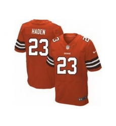 Nike Cleveland Browns 23 Joe Haden Orange Elite NFL Jersey