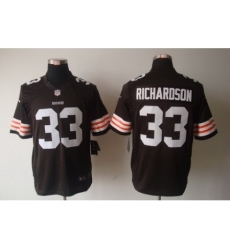 Nike Cleveland Browns 33 Trent Richardson Brown Limited NFL Jersey