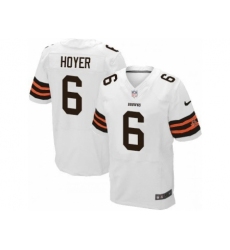 Nike Cleveland Browns 6 Brian Hoyer White Elite NFL Jersey