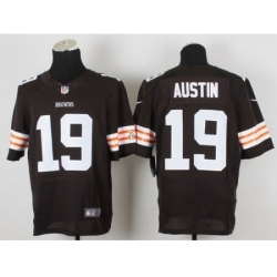 Nike cleveland browns 19 Miles Austin Brown Elite NFL Jersey