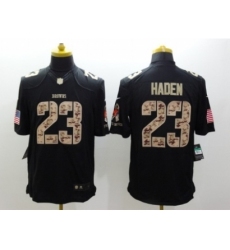 Nike cleveland browns 23 Joe haden Black Limited Salute to Service NFL Jersey