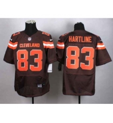 nike nfl jerseys cleveland browns 83 hartline brown[Elite][new style]