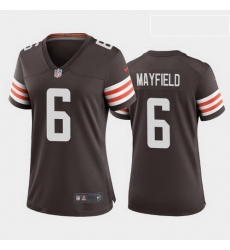 Women Cleveland Browns Baker Mayfield 2020 Alternate Vapor Limited Jersey Brown