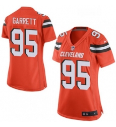 Womens Nike Cleveland Browns 95 Myles Garrett Game Orange Alternate NFL Jersey