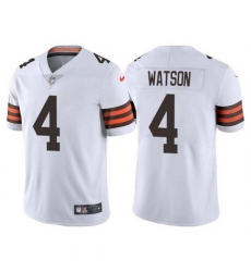 Youth Cleveland Browns 4 Deshaun Watson White Vapor Untouchable Limited Stitched Jersey