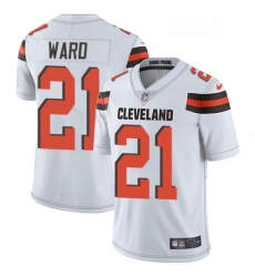 Youth Nike Cleveland Browns 21 Denzel Ward White Vapor Untouchable Limited Player NFL Jersey