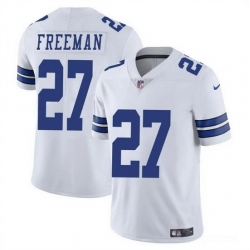 Men Dallas Cowboys 27 Royce Freeman White Vapor Untouchable Limited Stitched Football Jersey