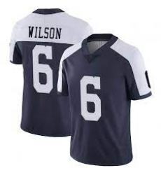 Men Dallas Cowboys 6 Donavan Wilson Navy Blue Thanksgiving Stitched Vapor Untouchable Limited Jersey