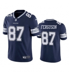 Men Dallas Cowboys 87 Jake Ferguson Navy Vapor Untouchable Limited Stitched Football Jersey