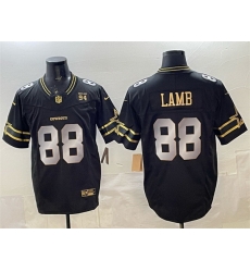 Men Dallas Cowboys 88 CeeDee Lamb Black Gold 2025 F U S E 94 Marshawn Kneeland Memorial Patch Vapor Limited Stitched Football Jersey Men Dallas Cowboys 88 CeeDee Lamb Black Gold 2025 F U S E 94 Marshawn Kneeland Memorial Patch Vapor Limited Stitched Football Jersey