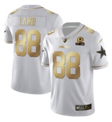 Men Dallas Cowboys 88 CeeDee Lamb White Gold With Established In 1960 Patch Vapor Limited Stitched Football Jersey