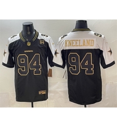 Men Dallas Cowboys 94 Marshawn Kneeland Black Gold 2025 F U S E 94 Marshawn Kneeland Memorial Patch Vapor Limited Stitched Football Jersey Men Dallas Cowboys 94 Marshawn Kneeland Black Gold 2025 F U S E 94 Marshawn Kneeland Memorial Patch Vapor Limited Stitched Football Jersey