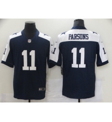 Men Dallas Cowboys Micah Parsons 11 Blue Thanksgivens Vapor Limited NFL Jersey