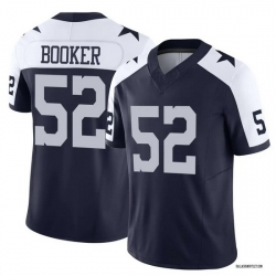 Men Dallas Cowboys  Navy White Thanksgiving F U S E Stitched Football Jersey