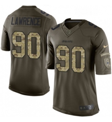Mens Nike Dallas Cowboys 90 Demarcus Lawrence Limited Green Salute to Service NFL Jersey