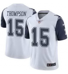 Nike Cowboys 15 Deonte Thompson White Color Rush Limited Jersey