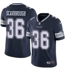 Nike Cowboys 36 Bo Scarbrough Navy Vapor Untouchable Limited Jersey