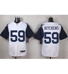 Nike Cowboys #59 Anthony Hitchens White Mens Stitched NFL Elite Rush Jerseys