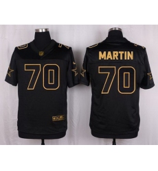 Nike Cowboys #70 Zack Martin Black Mens Stitched NFL Elite Pro Line Gold Collection Jersey