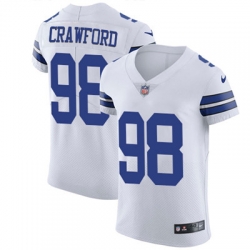 Nike Cowboys #98 Tyrone Crawford White Mens Stitched NFL Vapor Untouchable Elite Jersey