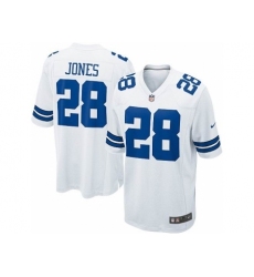 Nike Dallas Cowboys 28 Felix Jones White Game NFL Jersey