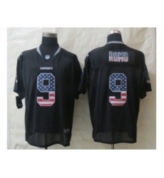 Nike Dallas Cowboys 9 Tony Romo Black Elite USA Flag Fashion NFL Jersey