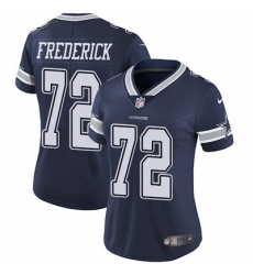 Nike Cowboys #72 Travis Frederick Navy Blue Team Color Womens Stitched NFL Vapor Untouchable Limited Jersey