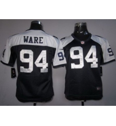 Women Nike Dallas Cowboys #94 Ware Blue Thankgivings Nike NFL Jerseys