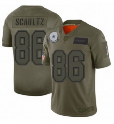 Womens Dallas Cowboys 86 Dalton Schultz Limited Camo 2019 Salute to Service Football Jersey