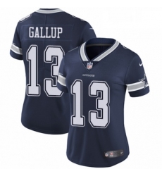 Womens Nike Dallas Cowboys 13 Michael Gallup Navy Blue Team Color Vapor Untouchable Elite Player NFL Jersey