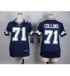 nike women nfl jerseys dallas cowboys 71 collins blue[nike]