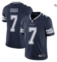 Youth Dallas Cowboys #7 Trevon Diggs 2021 Navy Vapor Limited Stitched Jersey