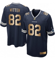 Youth Nike Dallas Cowboys 82 Jason Witten Elite NavyGold Team Color NFL Jersey