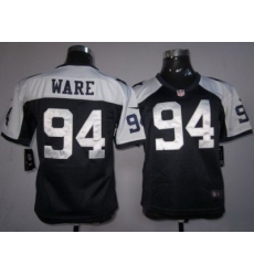 Youth Nike Dallas Cowboys #94 Ware Blue Thankgivings Nike NFL Jerseys