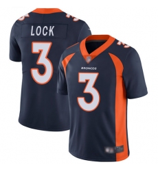 Broncos 3 Drew Lock Navy Blue Alternate Men Stitched Football Vapor Untouchable Limited Jersey