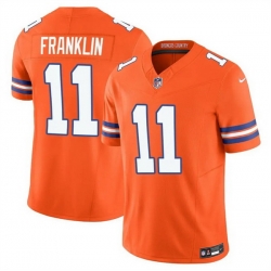 Men Denver Broncos 11 Troy Franklin Orange F U S E  Mile High Collection 1977 Throwback Vapor Limited Stitched Football Jersey