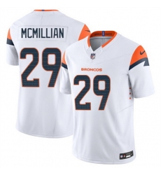 Men Denver Broncos 29 Ja Quan McMillan White 2025 F U S E Vapor Limited Stitched Football Jersey Men Denver Broncos 29 Ja Quan McMillan White 2025 F U S E Vapor Limited Stitched Football Jersey
